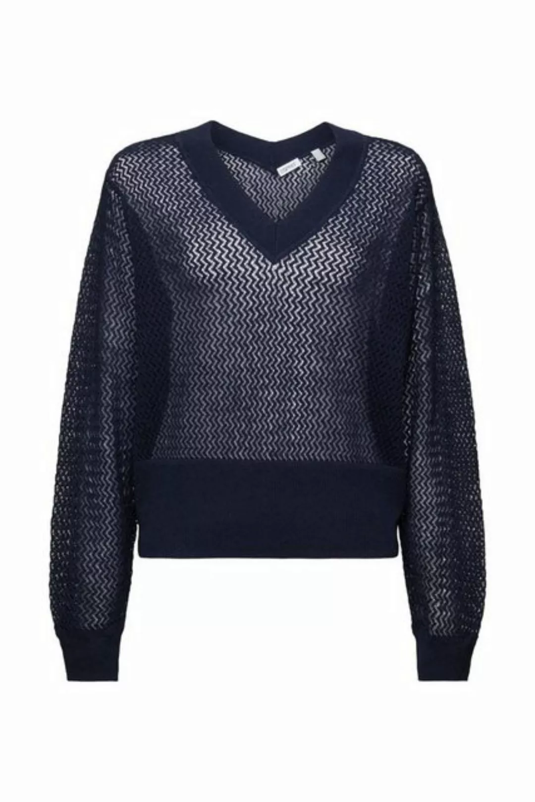 Esprit Sweatshirt structured v ne, NAVY günstig online kaufen