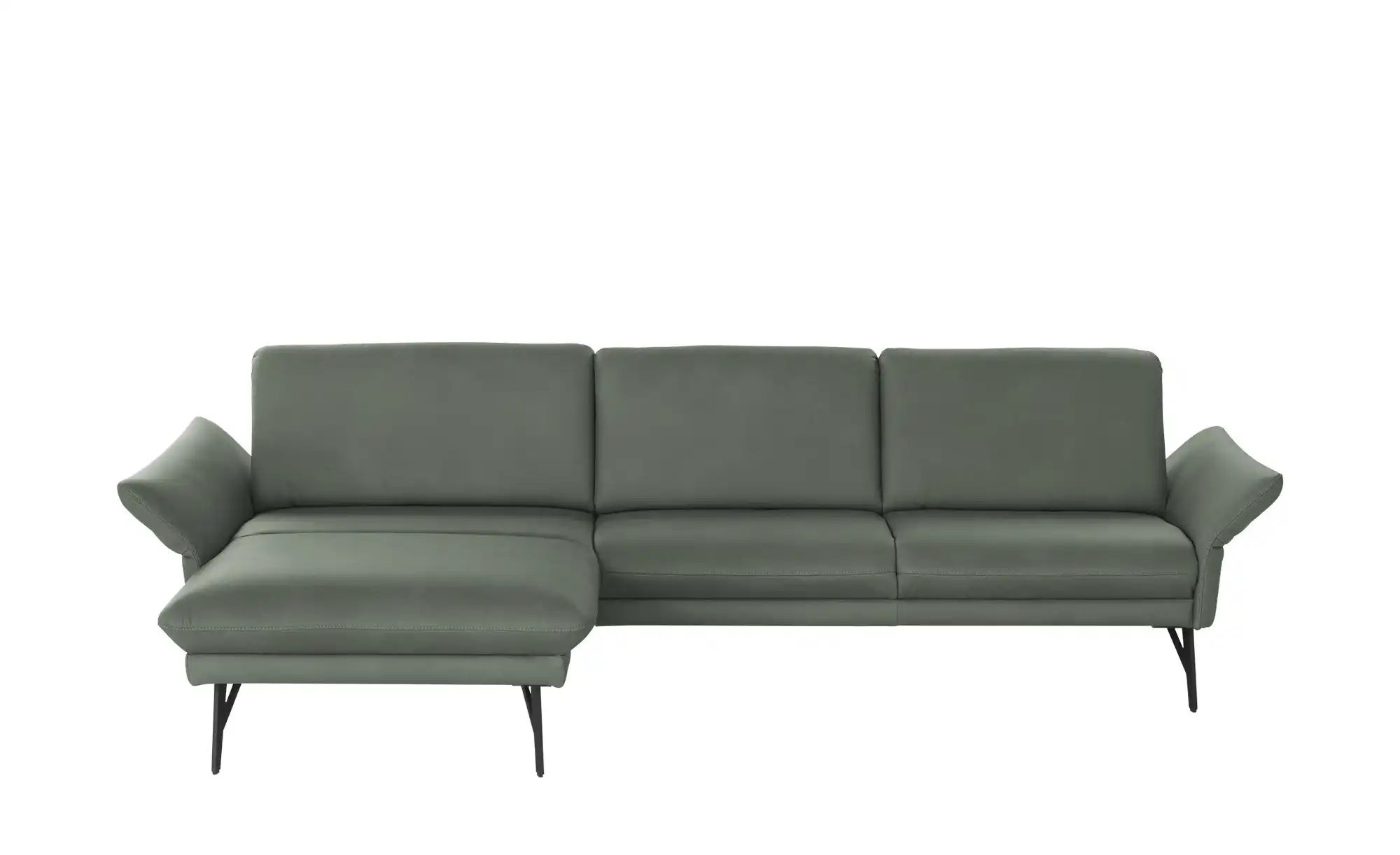 himolla Ecksofa Echtleder 1928 ¦ grün ¦ Maße (cm): B: 296 H: 85 T: 175 Pols günstig online kaufen