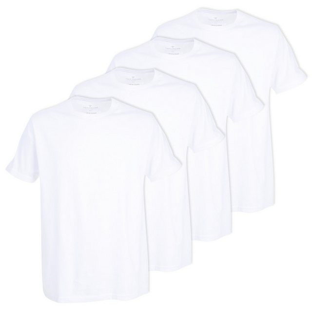 TOM TAILOR T-Shirt Herren T-Shirt, 4er Pack - Lucky T, Halbarm, (Packung, 4 günstig online kaufen