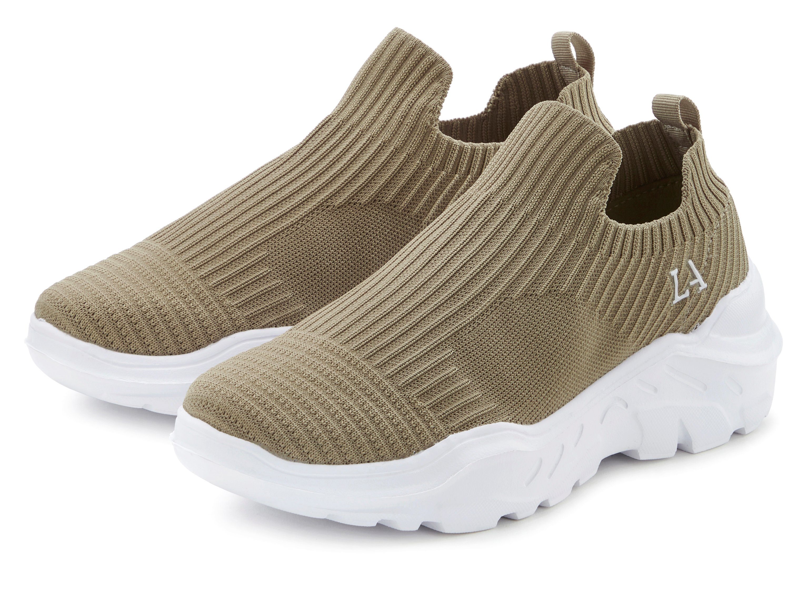 LASCANA Sneaker, Halbschuh, Slipper, Freizeitschuh zum Reinschlüpfen VEGAN günstig online kaufen
