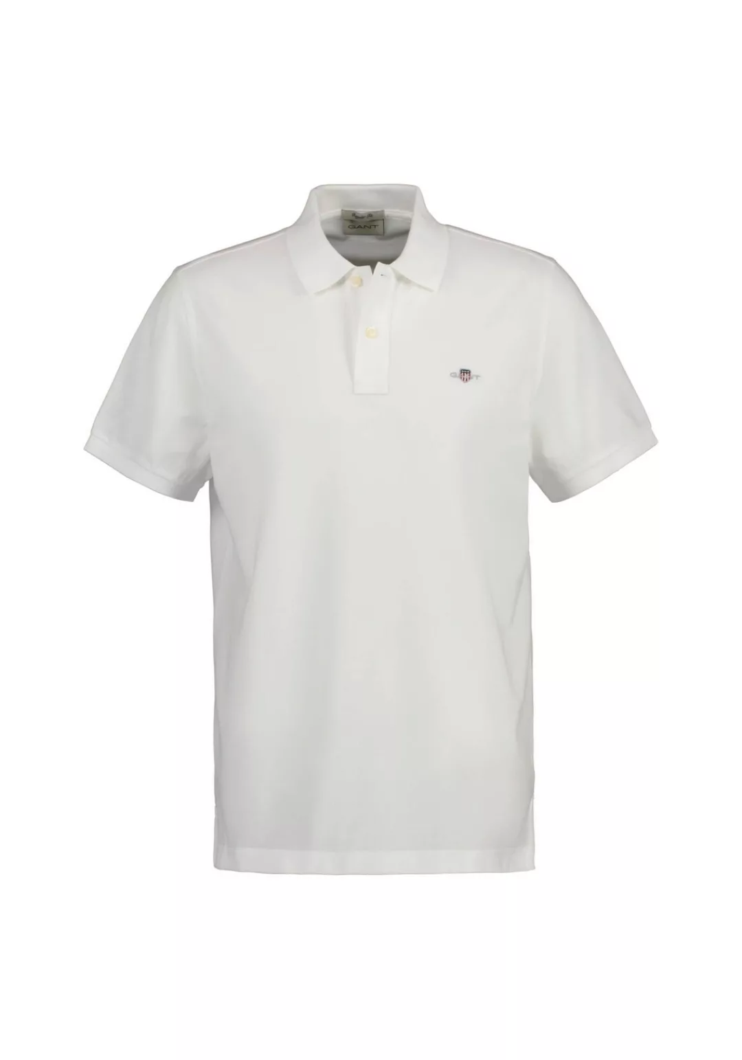 Gant Poloshirt "REG SHIELD SS PIQUE POLO", mit Logo und Flachstrickkragen 1 günstig online kaufen