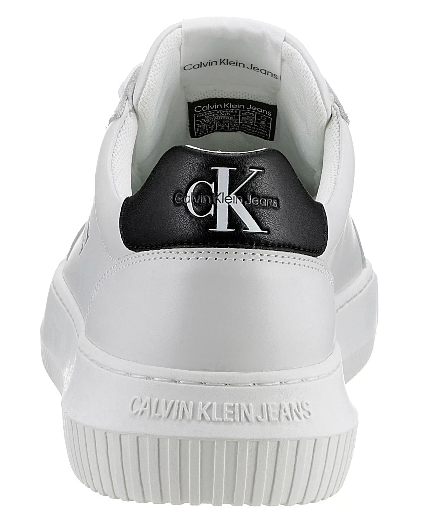 Calvin Klein Chunky Cupsole Mono Lth Herren weiß günstig online kaufen