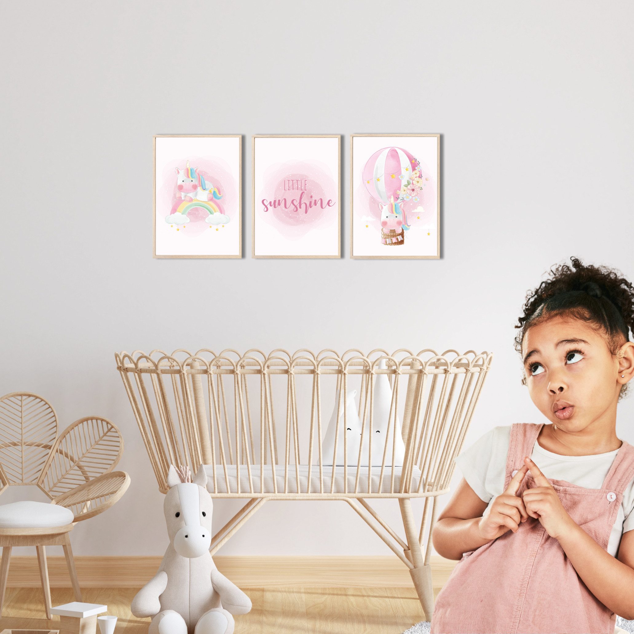 MeinBaby123® Poster Einhorn Bilder Kinderzimmer, Poster günstig online kaufen