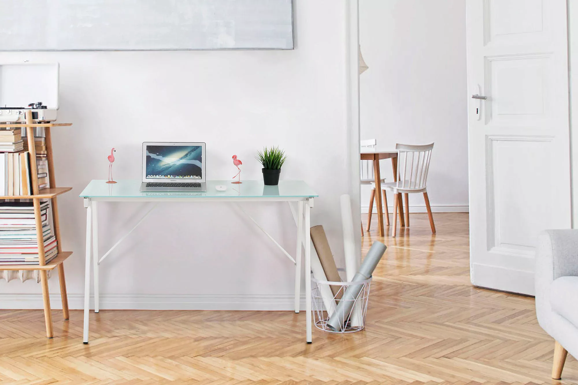 INOSIGN Schreibtisch "Tullia", mit Platte aus Sicherheitsglas günstig online kaufen