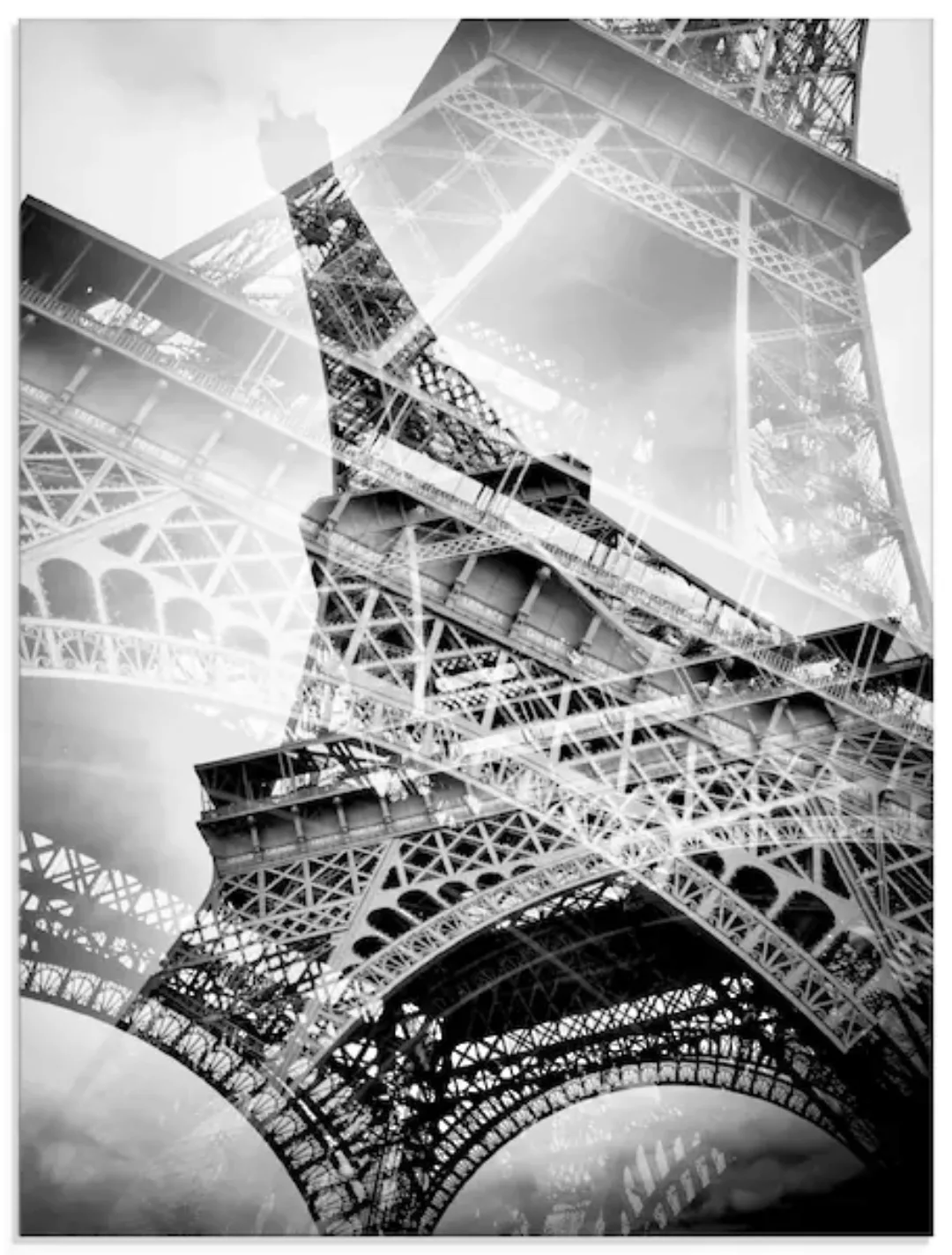 Artland Glasbild "Der doppelte Eiffelturm", Gebäude, (1 St.), in verschiede günstig online kaufen