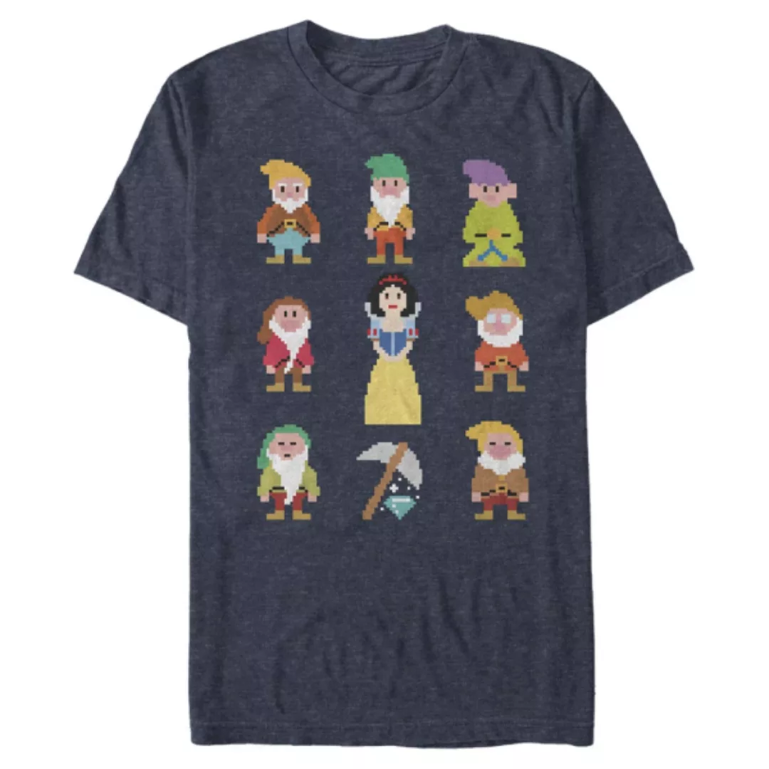 Disney - Schneewittchen - Gruppe Pixel Dwarf - Männer T-Shirt günstig online kaufen