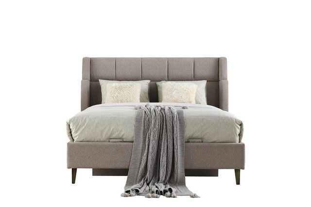 JVmoebel Bett Beige Bett Doppelbett Bettrahmen Bettgestelle Holzbett Schlaf günstig online kaufen