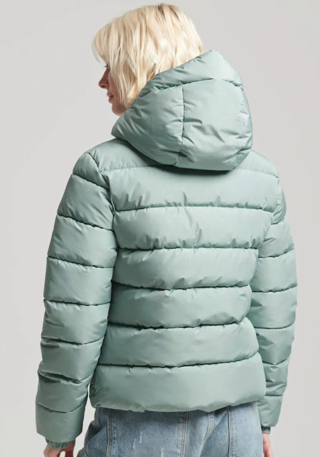 Superdry Steppjacke "HOODED SPIRIT SPORTS PUFFER", mit Kapuze, aus wasserab günstig online kaufen