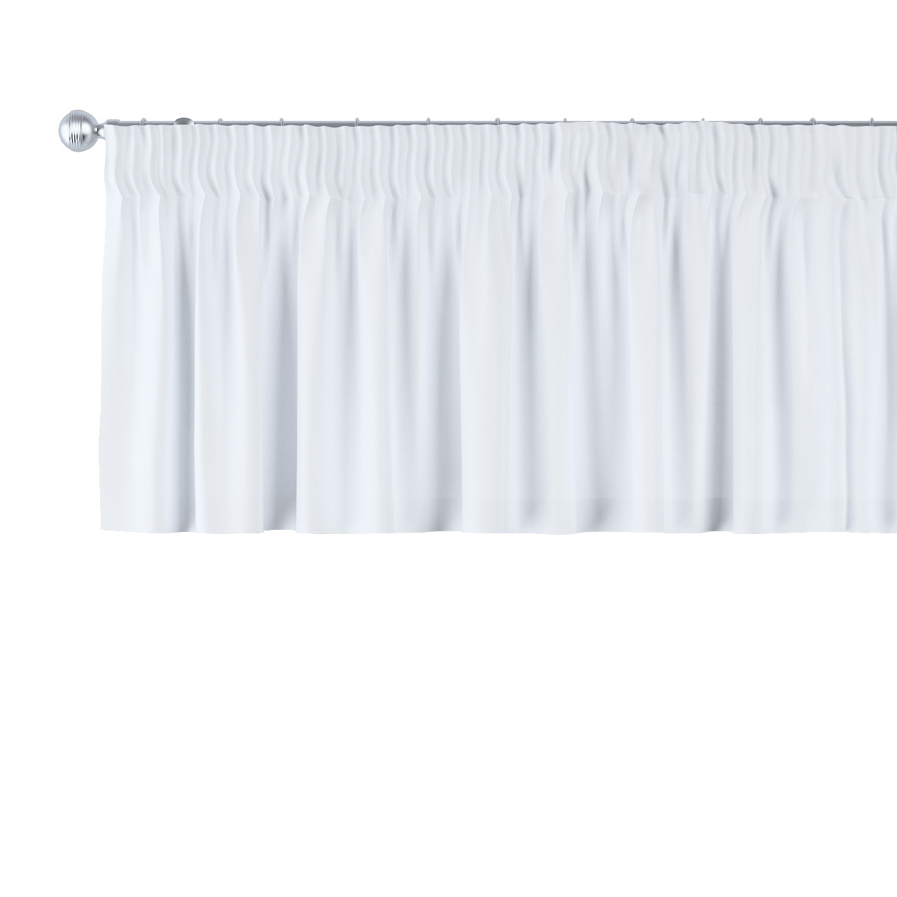 Kurzgardine mit Kräuselband, weiß, 390 x 40 cm, Damasco (141-78) günstig online kaufen