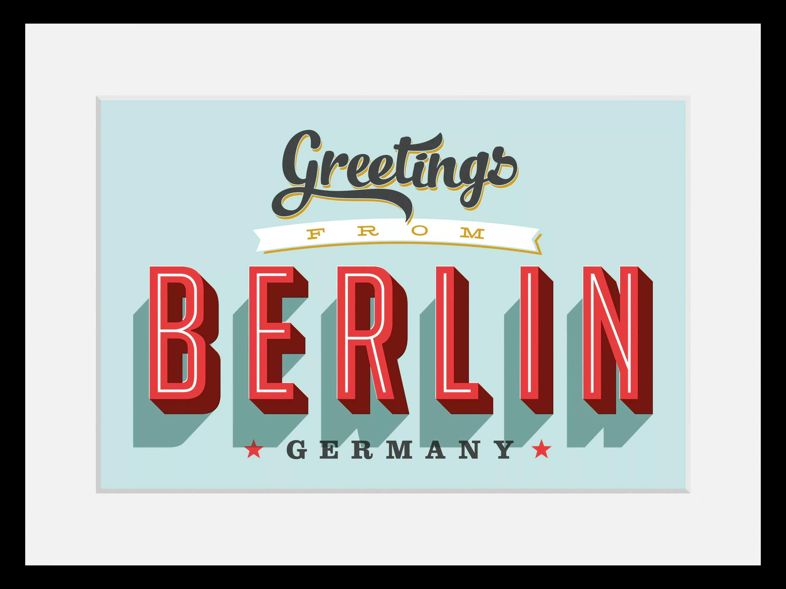 queence Bild "Greetings from Berlin", Städte, (1 St.) günstig online kaufen
