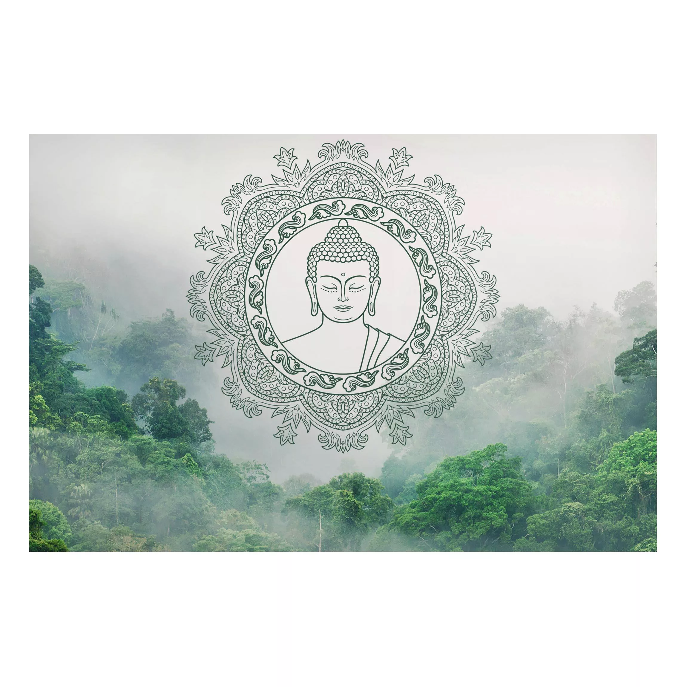Magnettafel Buddha Mandala im Nebel günstig online kaufen