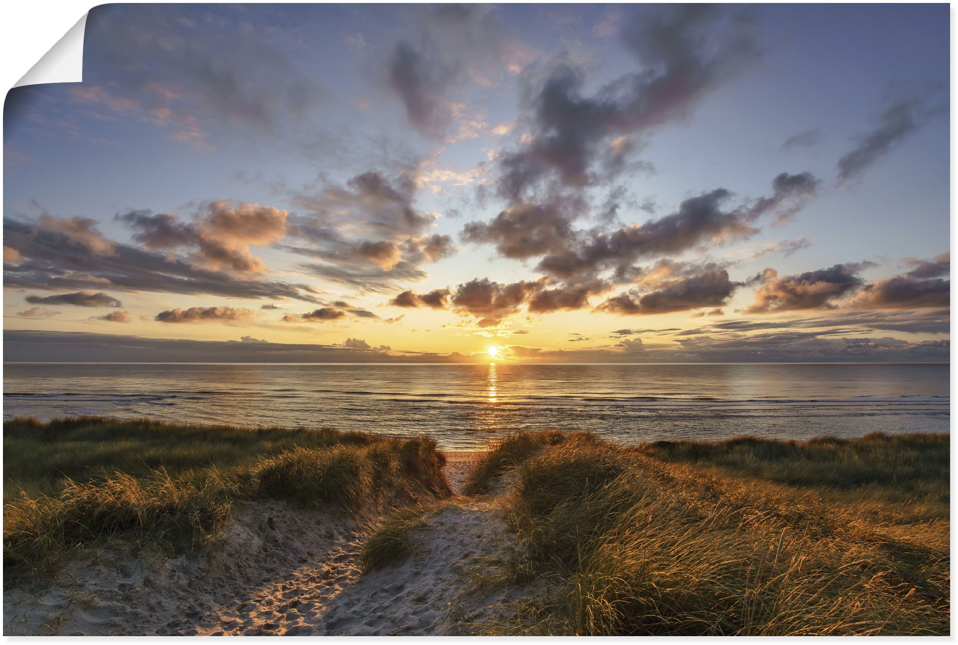 Artland Wandbild "Sonnenuntergang auf Sylt", Bilder vom Sonnenuntergang & - günstig online kaufen