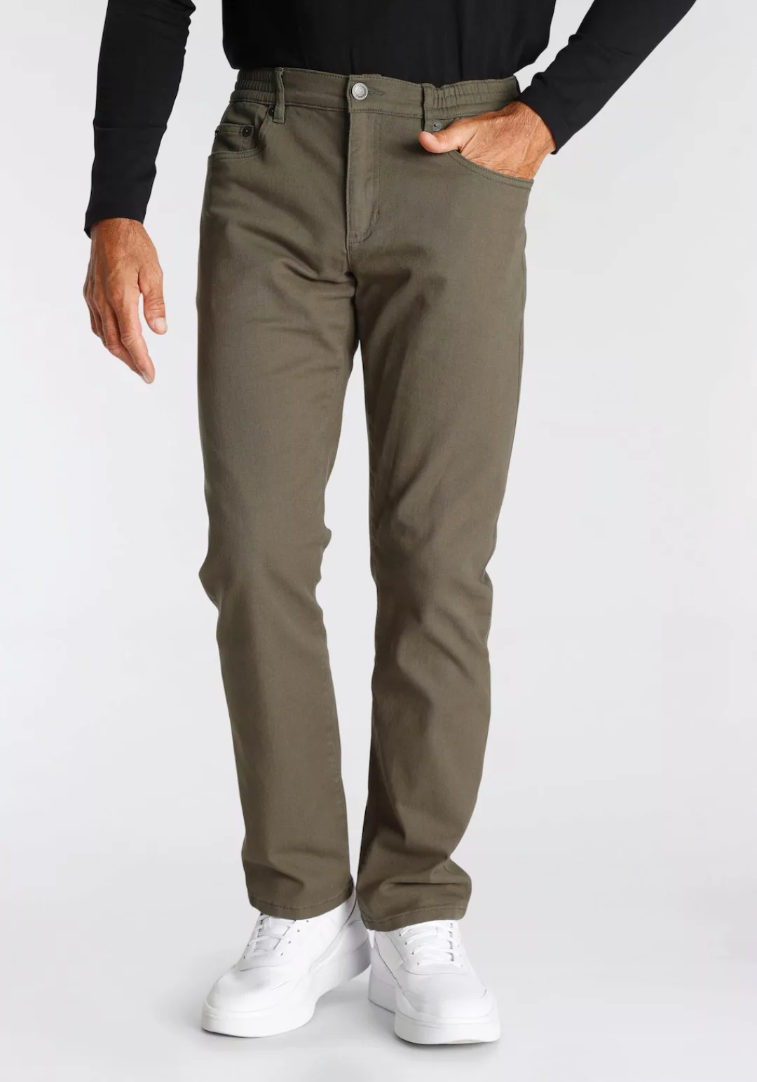 Mans World Dehnbund-Hose, Stretch - bequem mit seitlichem Gummizug günstig online kaufen