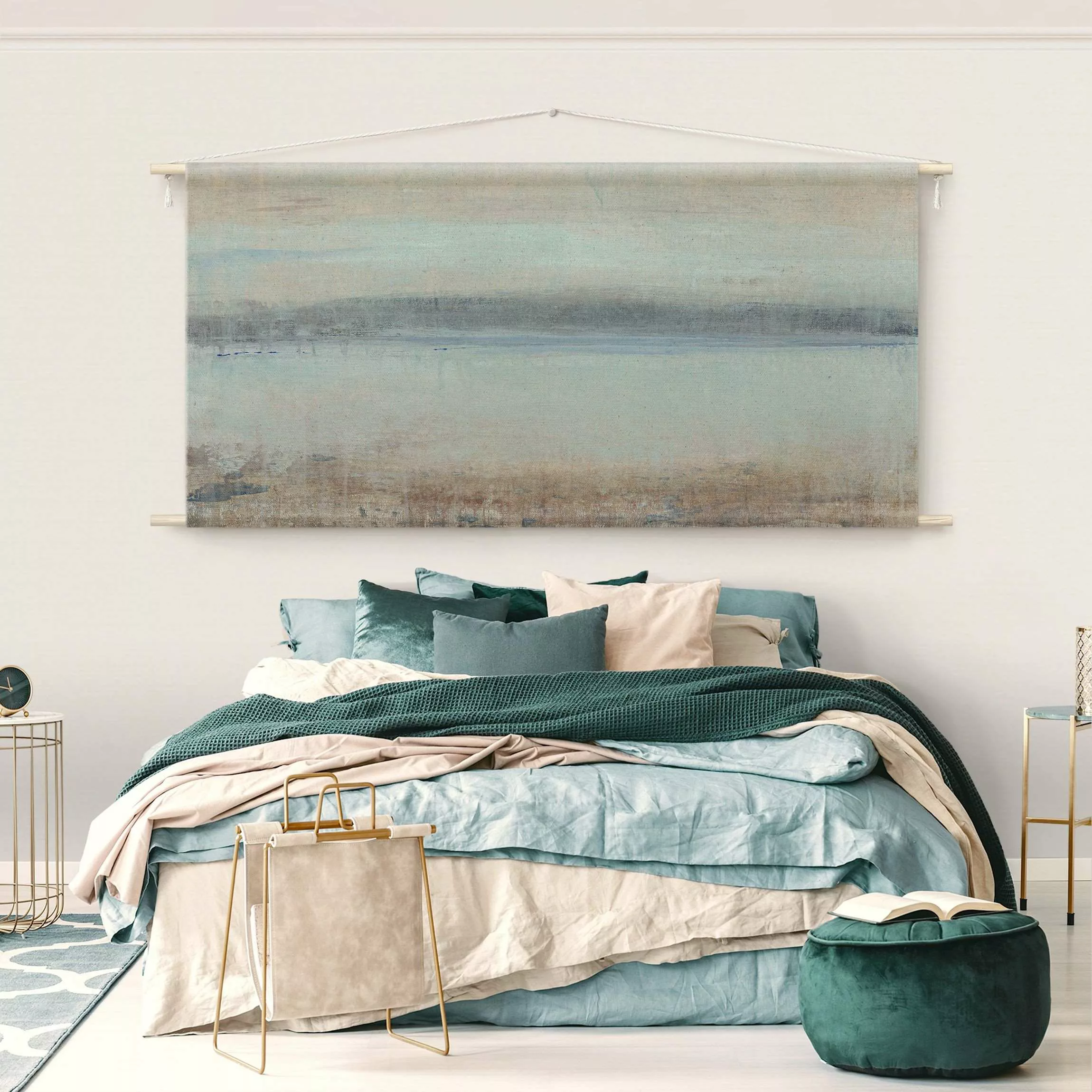 Wandteppich Horizont über Blau I günstig online kaufen
