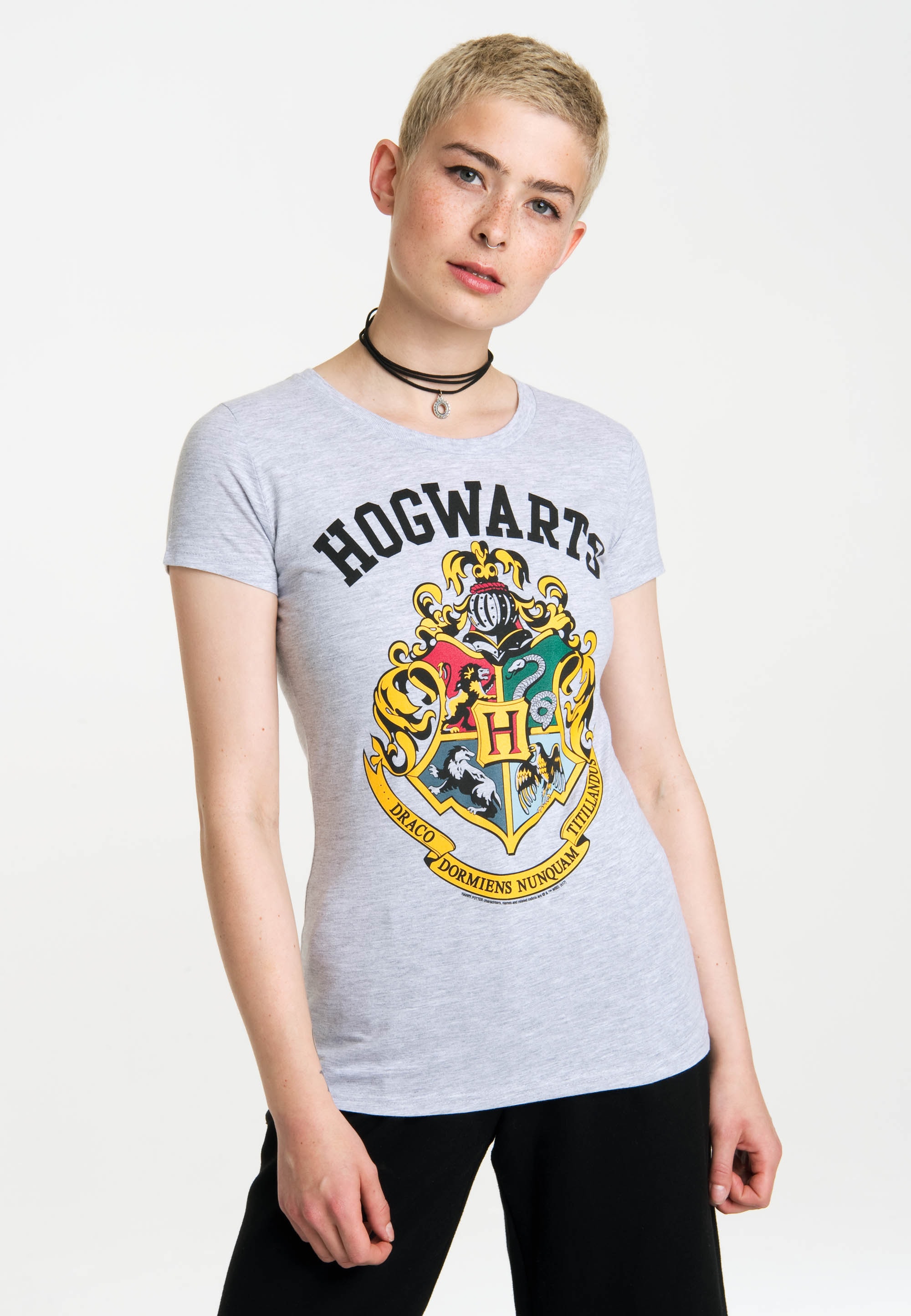 LOGOSHIRT T-Shirt "Hogwarts Logo", mit coolem Print günstig online kaufen