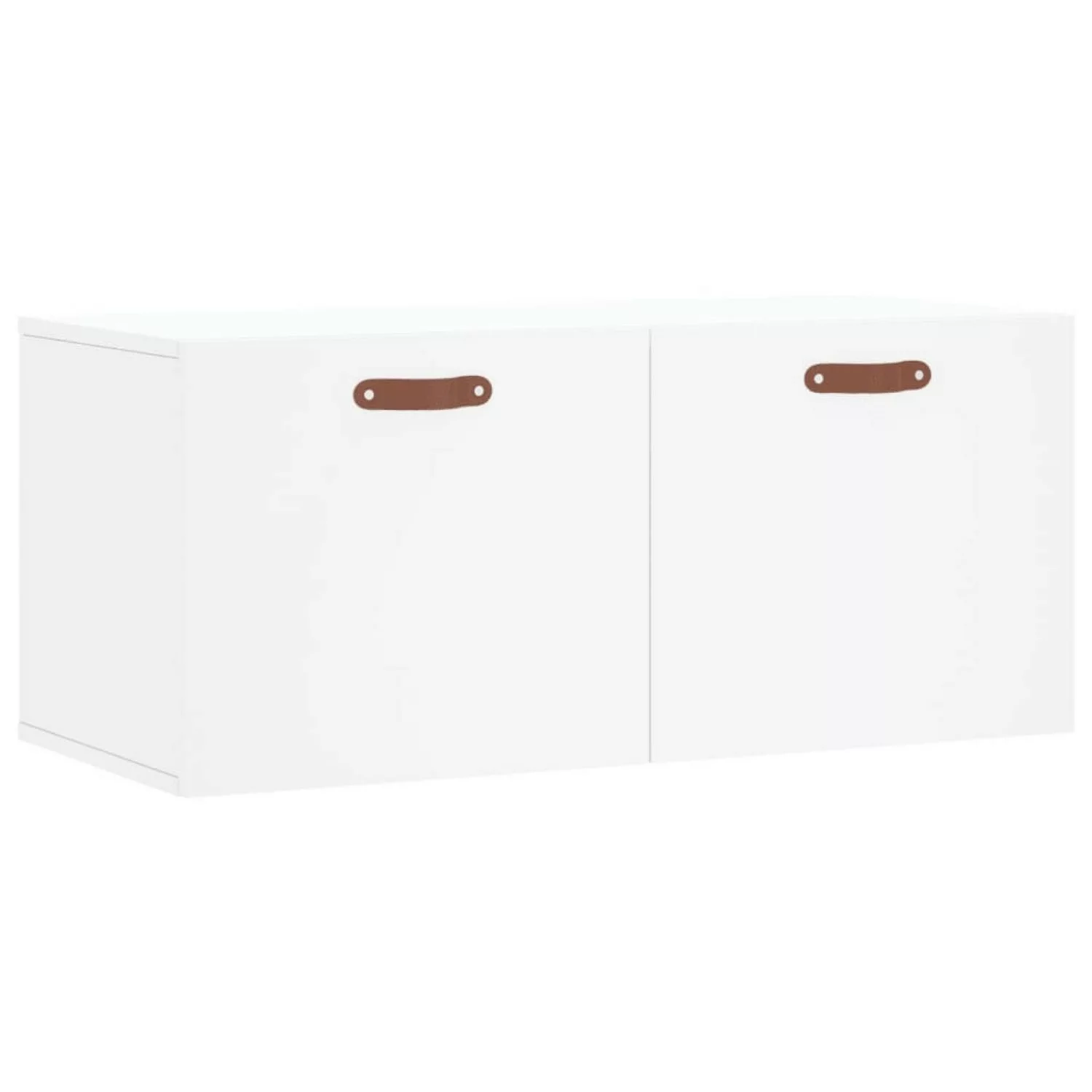 vidaXL Hängeschrank Wandschrank Weiß 80x36,5x35 cm Spanplatte günstig online kaufen