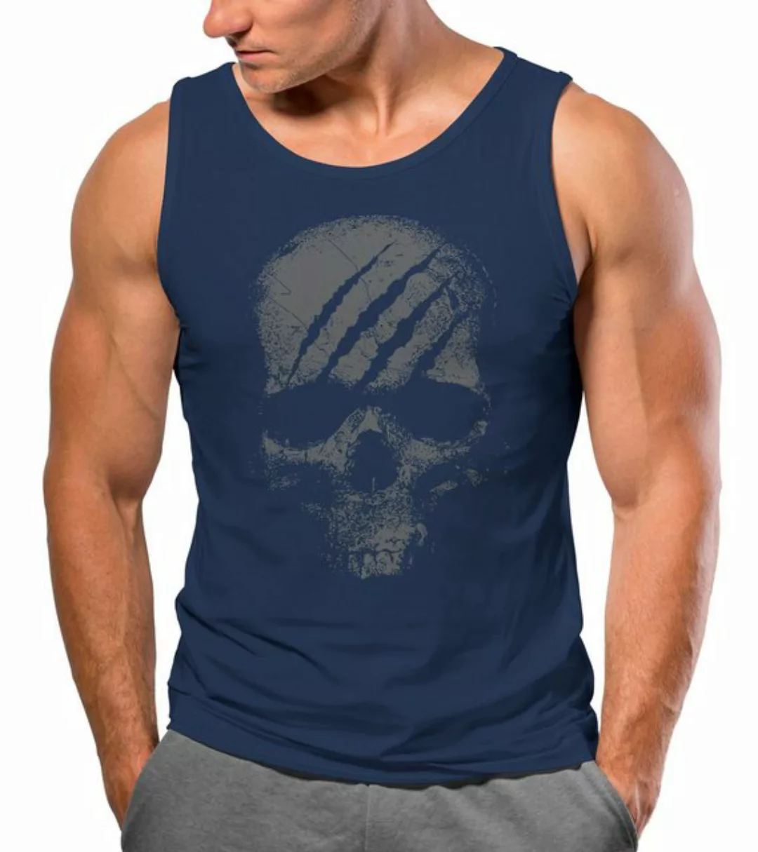 Neverless Tanktop Herren Tank-Top Totenkopf Skull Totenschädel Skelett Prin günstig online kaufen