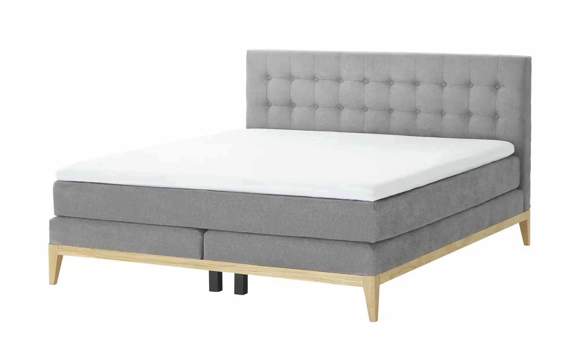 uno Boxspringbett  Westwood ¦ grau ¦ Maße (cm): B: 180 H: 109 Betten > Boxs günstig online kaufen