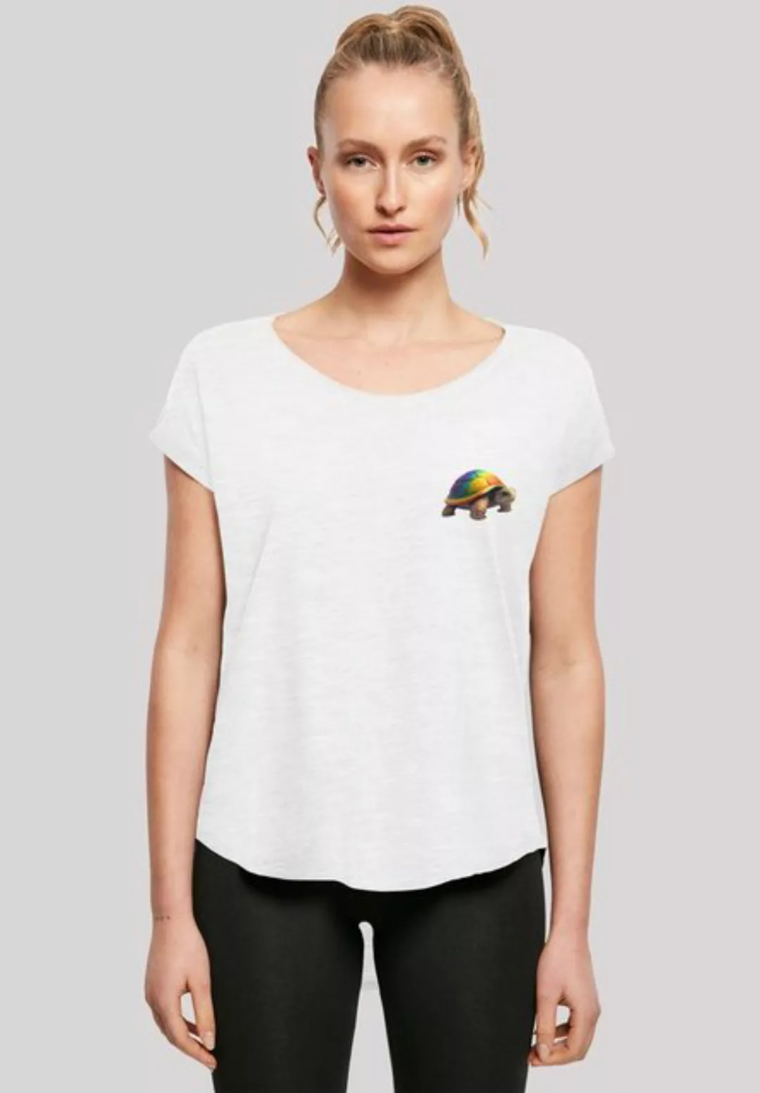 F4NT4STIC T-Shirt Rainbow Turtle LONG TEE Print günstig online kaufen