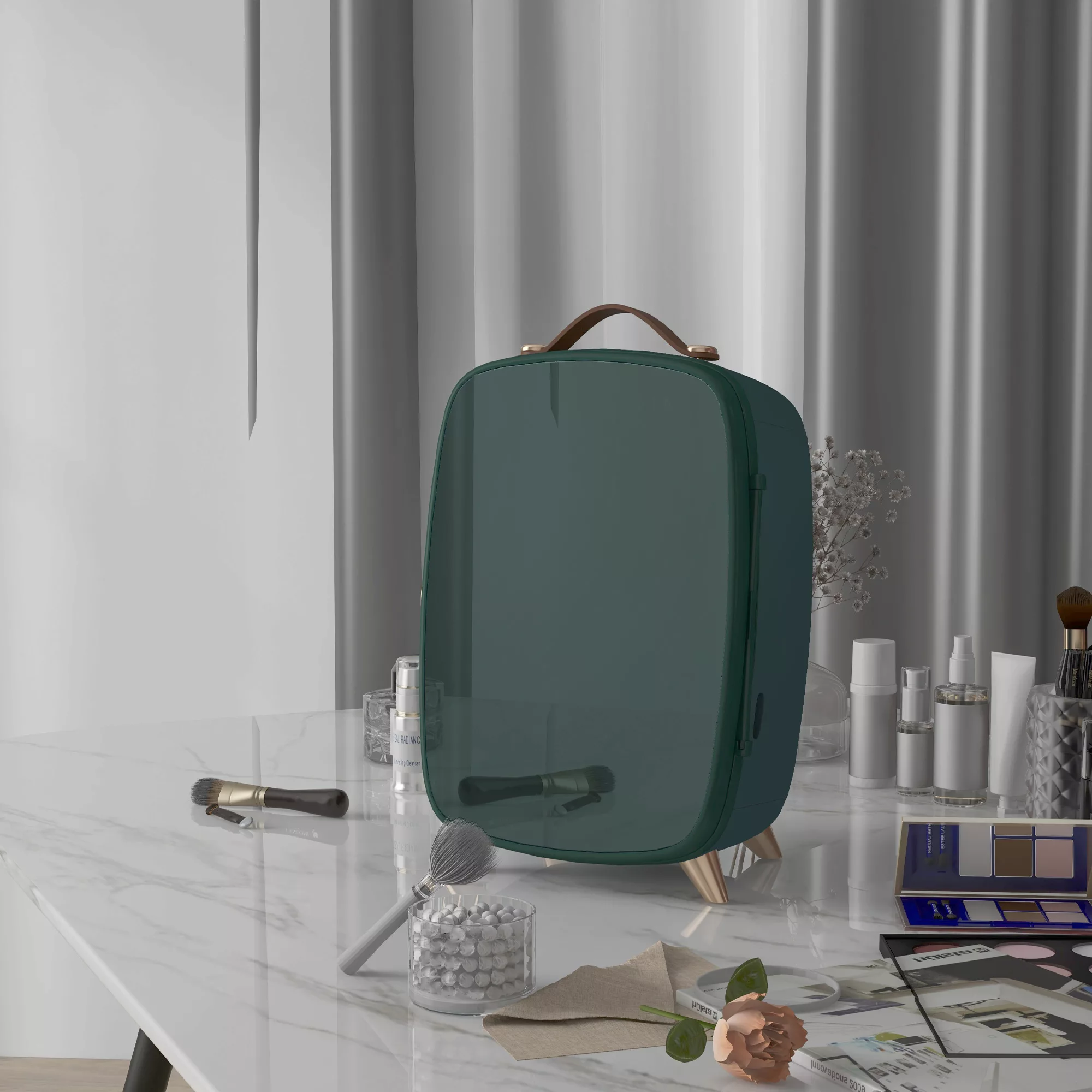 HOMCOM Mini Kühlschrank 6 L Kosmetikkühlschrank mit Ablage, Schönheitskühls günstig online kaufen