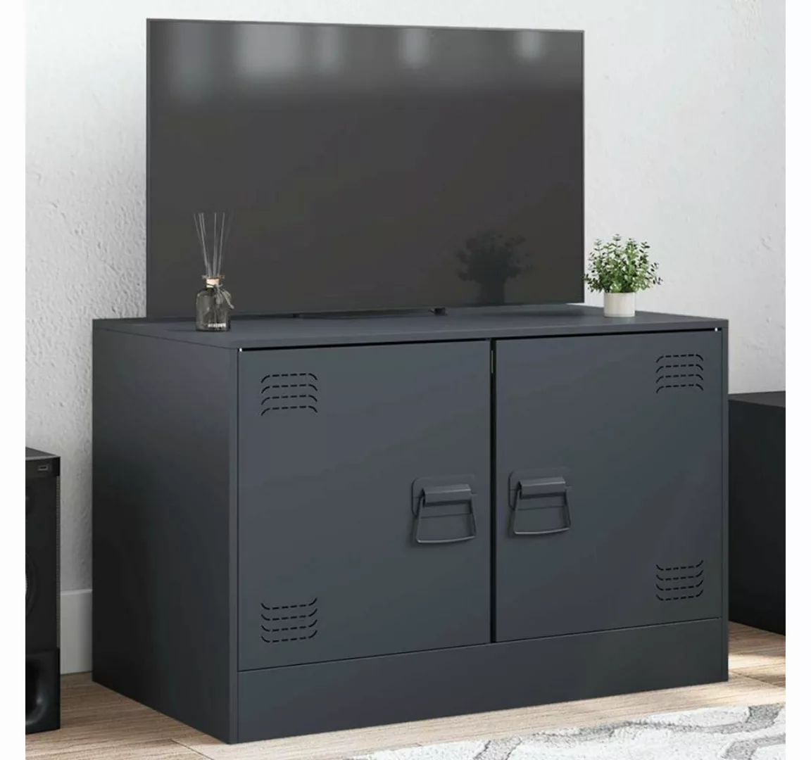 vidaXL TV-Schrank TV-Schrank Anthrazit 67x39x44 cm Stahl (1-St) günstig online kaufen