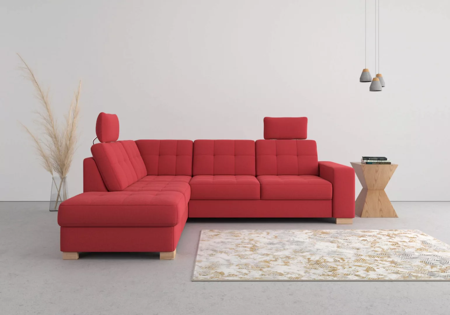 sit&more Ecksofa "Quincy L-Form", wahlweise mit Bettfunktion und Bettkasten günstig online kaufen