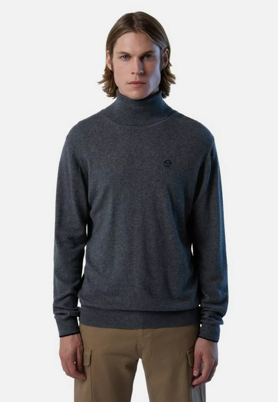 North Sails Strickpullover Öko-Kaschmir-Rollkragenpulli günstig online kaufen