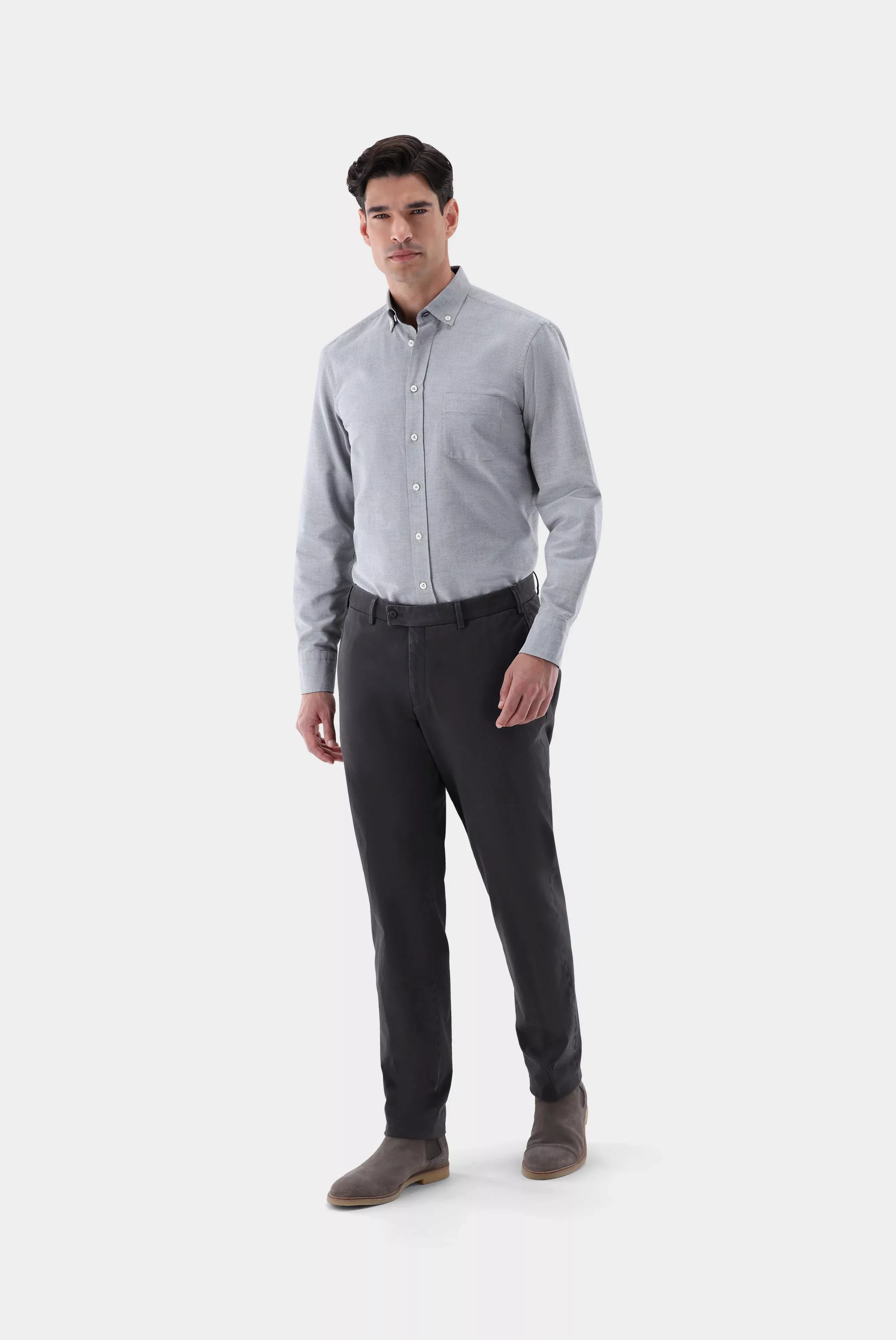 Oxford Hemd mit Kontrast Tailor Fit günstig online kaufen