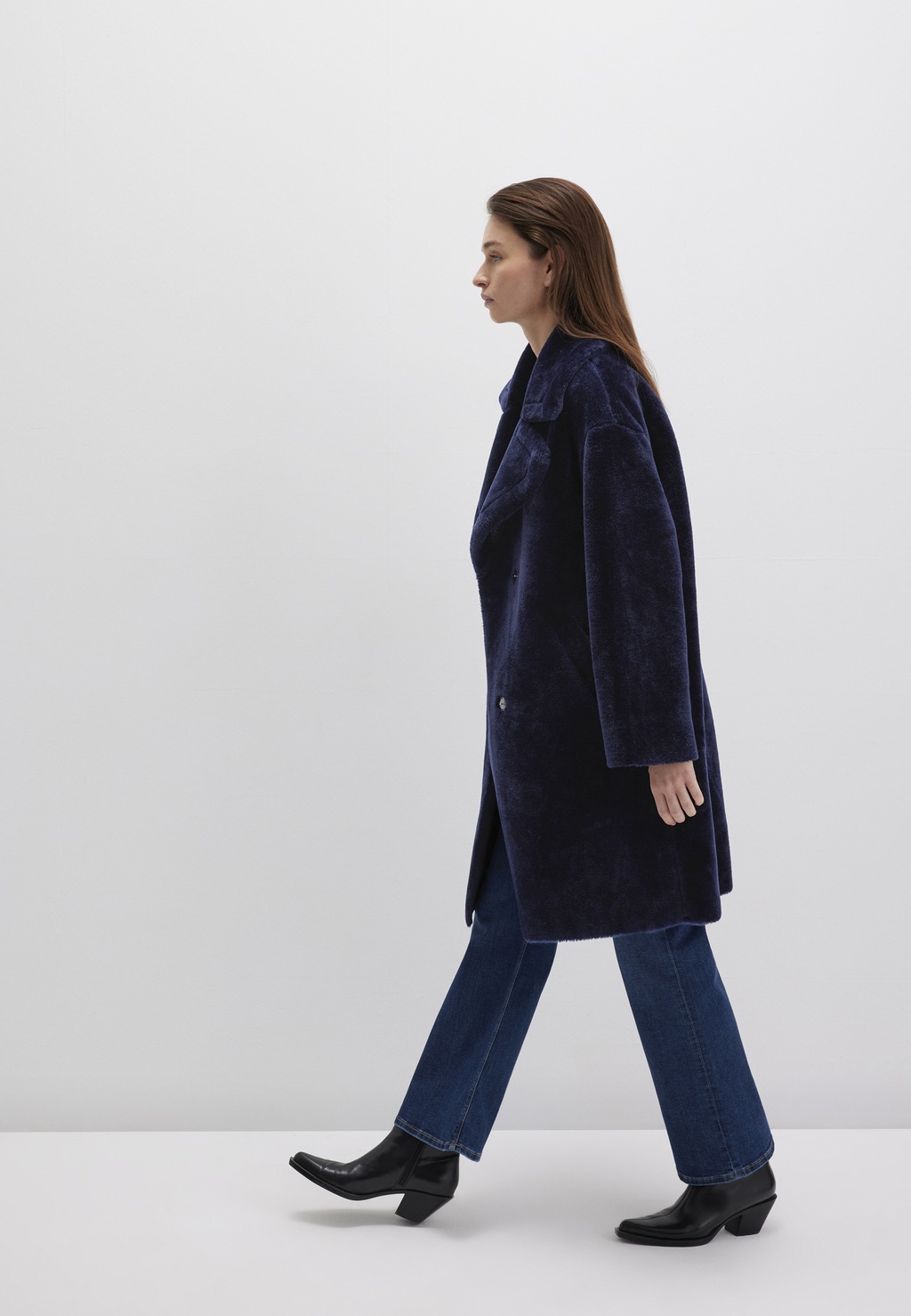 Mavi Parka "WOVEN LONG JACKET", Kunstfell Mantel günstig online kaufen