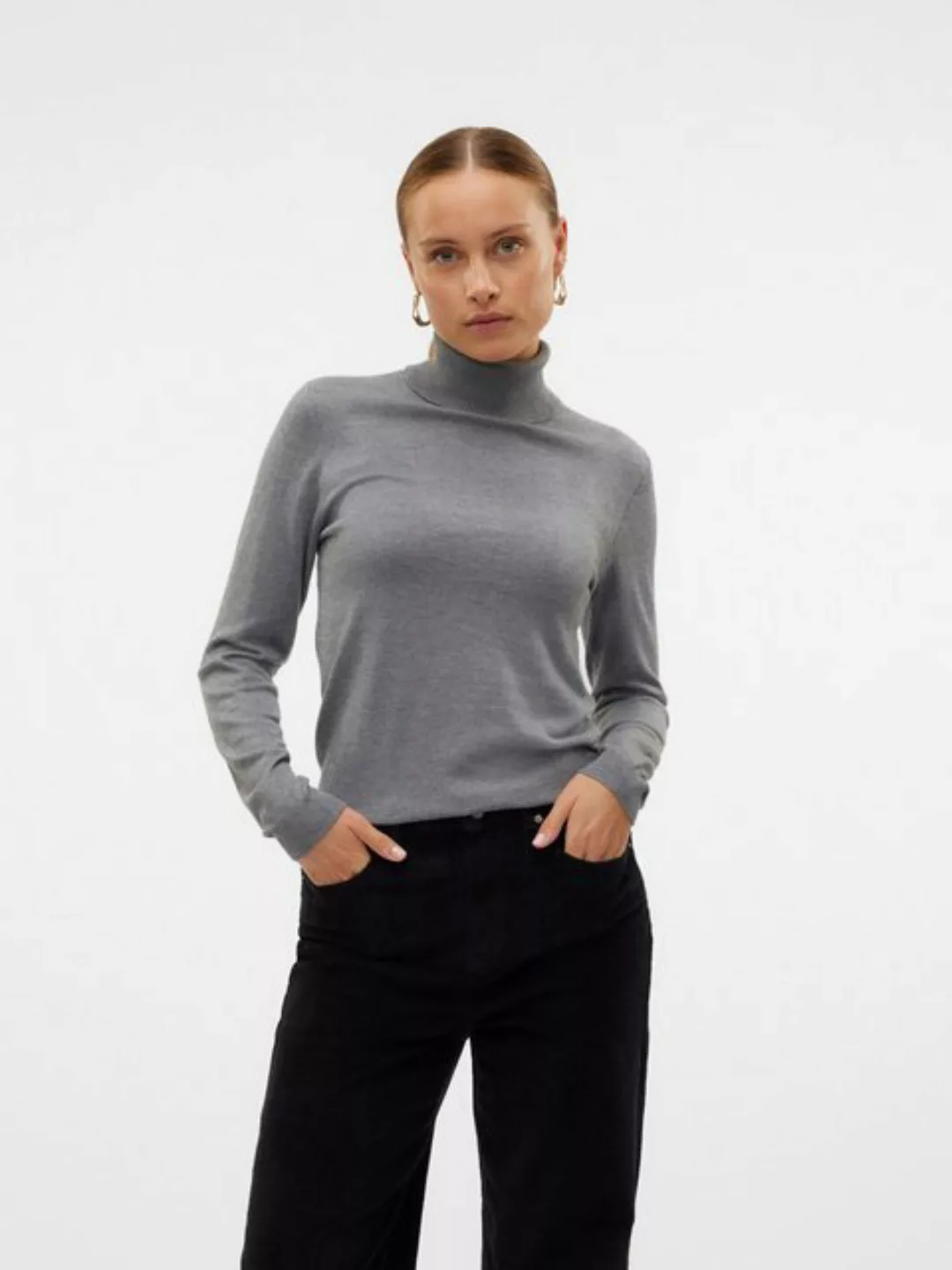 Vero Moda Strickpullover VMIRIS LS ROLLNECK PULLOVER GA NOOS günstig online kaufen