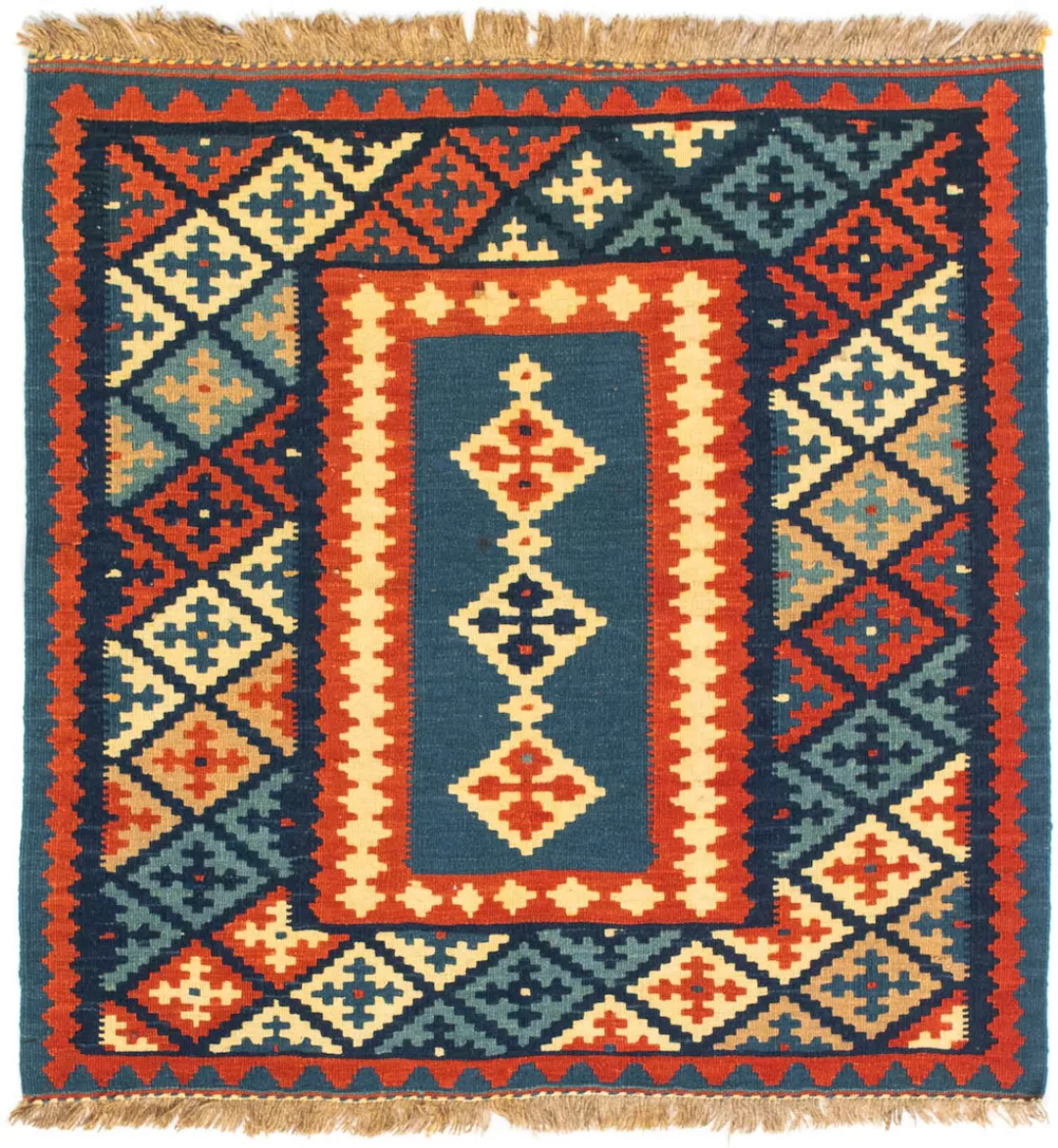 morgenland Wollteppich »Kelim - Oriental quadratisch - 100 x 100 cm - dunke günstig online kaufen