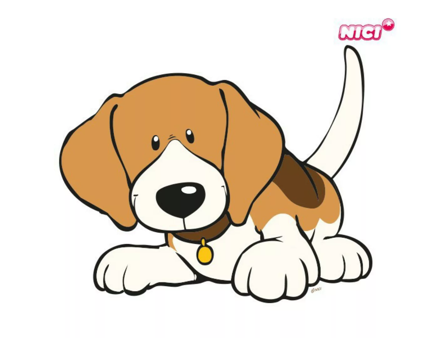 Wandtattoo Kinderzimmer NICI - Beagle liegend günstig online kaufen