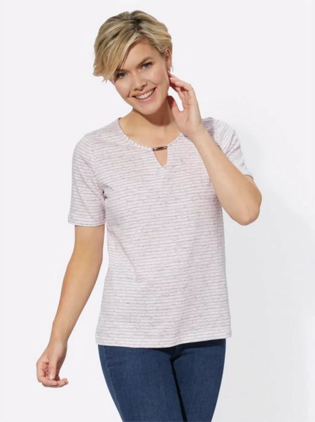 Casual Looks Kurzarmshirt "Ringelshirt", (1 tlg.) günstig online kaufen