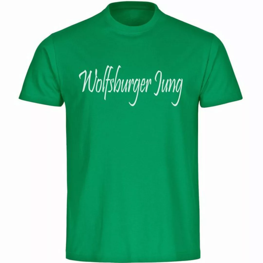 multifanshop T-Shirt Herren Wolfsburg - Wolfsburger Jung - Männer günstig online kaufen