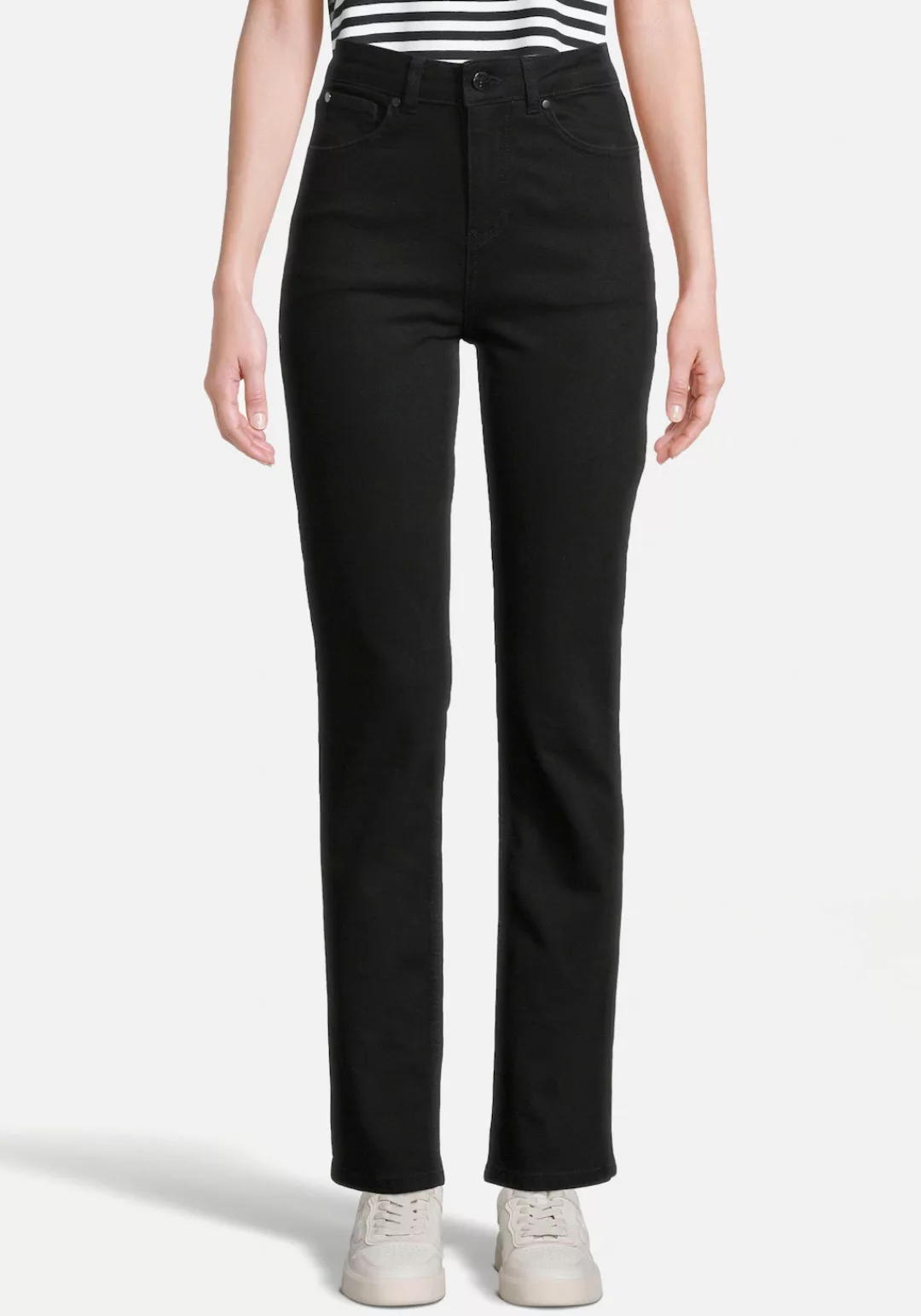 Tamaris Slim-fit-Jeans mit Logo-Badge - NEUE KOLLEKTION günstig online kaufen