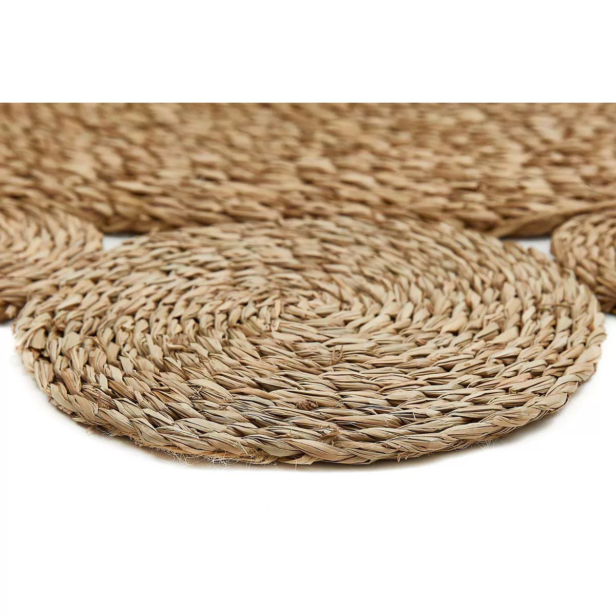 HOMCOM Teppich Seegras 130 cm rund günstig online kaufen