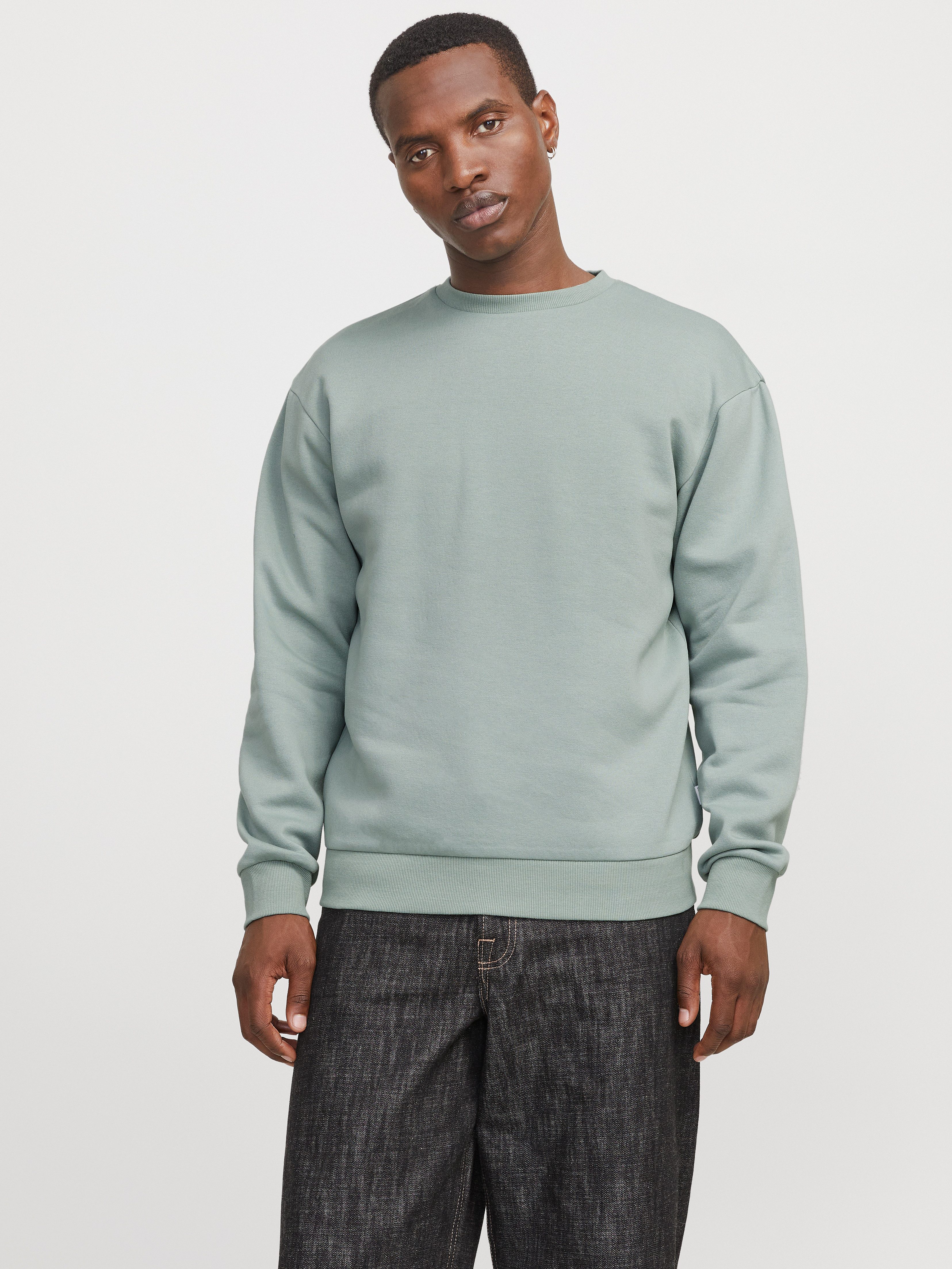 Jack & Jones Sweatshirt "JJEBRADLEY mit Rippbündchen für Alltag und Freizei günstig online kaufen