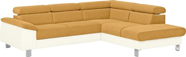 COTTA Ecksofa "Komaris L-Form", inklusive Kopf- bzw. Rückenverstellung, wah günstig online kaufen