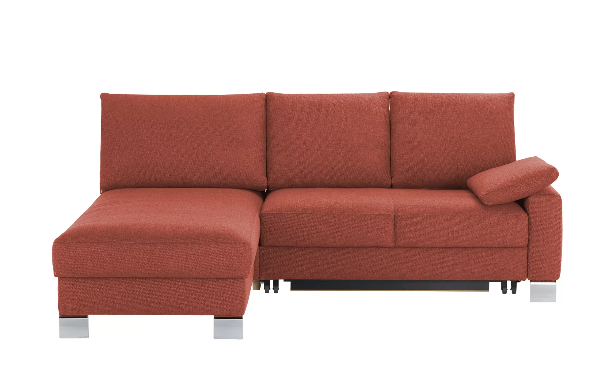 Ecksofa  Fürth ¦ rot ¦ Maße (cm): B: 218 H: 90 T: 180 Polstermöbel > Sofas günstig online kaufen