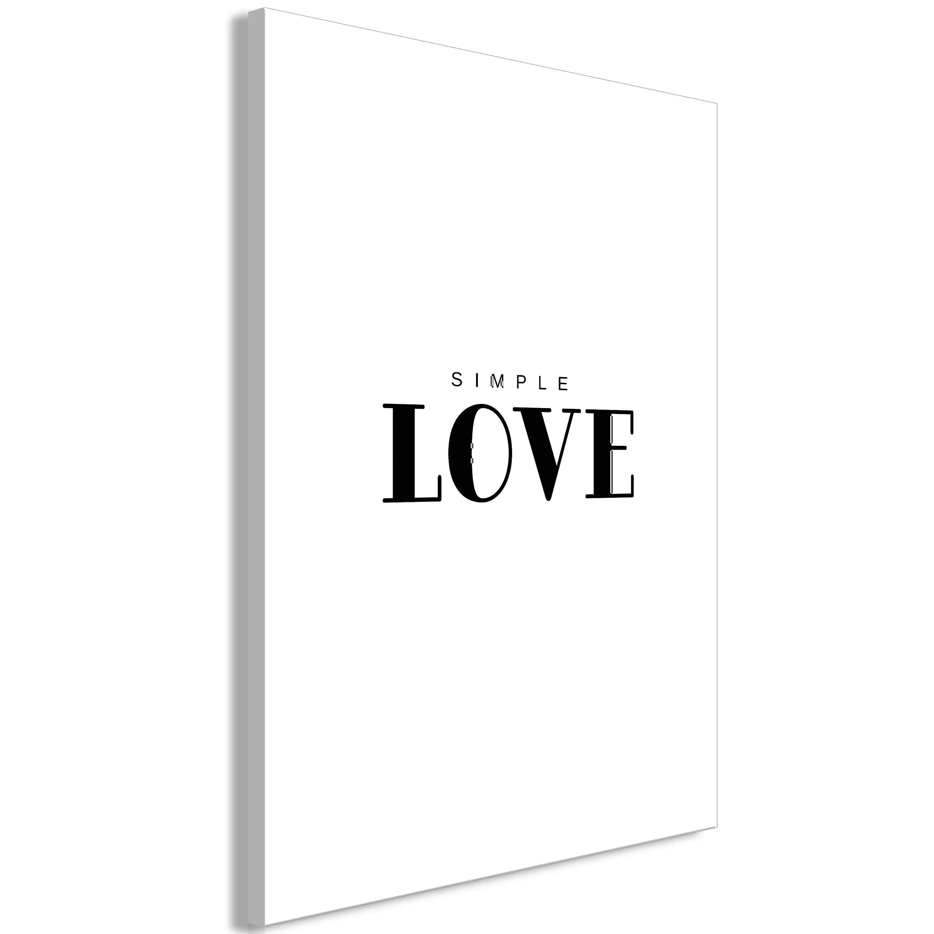 Wandbild - Simple Love (1 Part) Vertical günstig online kaufen