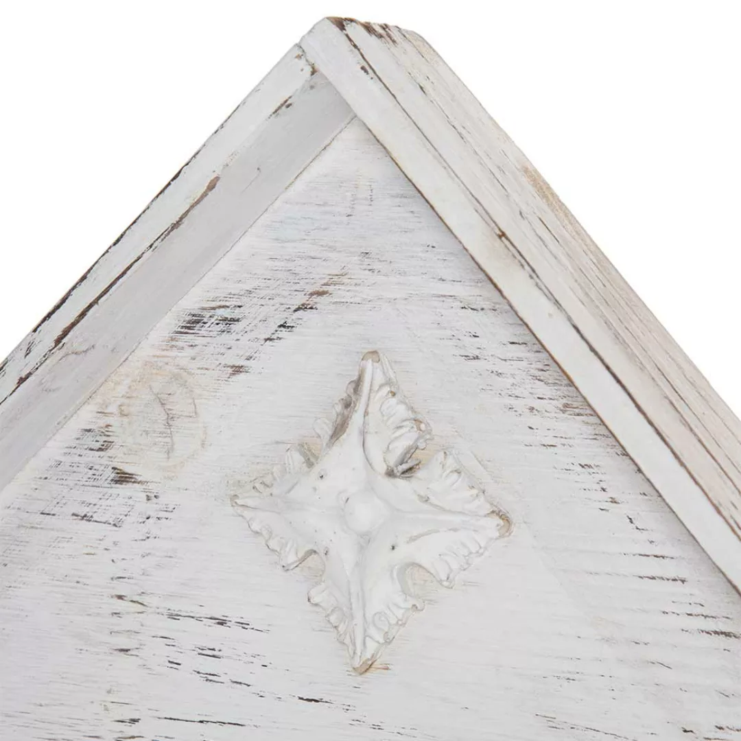 Shabby Holzregal mit Tafel in Antikweiß Tanne Massivholz günstig online kaufen