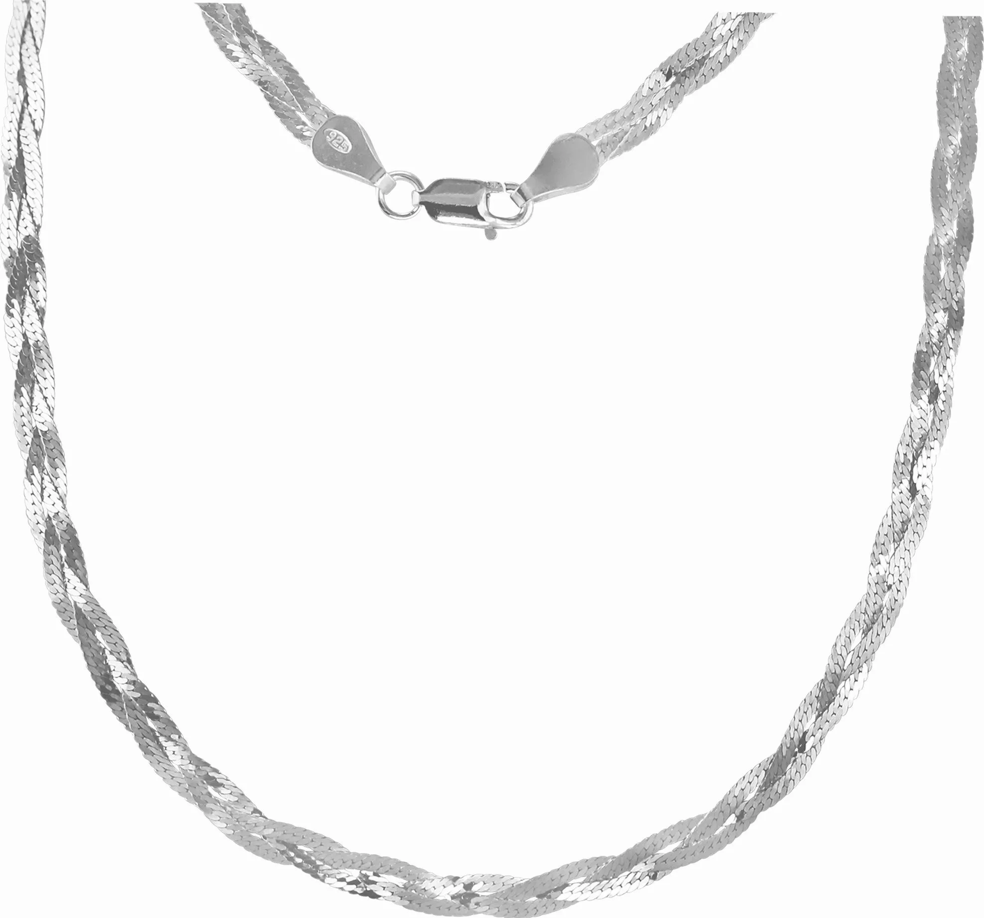 SilberDream Silberkette SilberDream geflochten Halskette silber günstig online kaufen