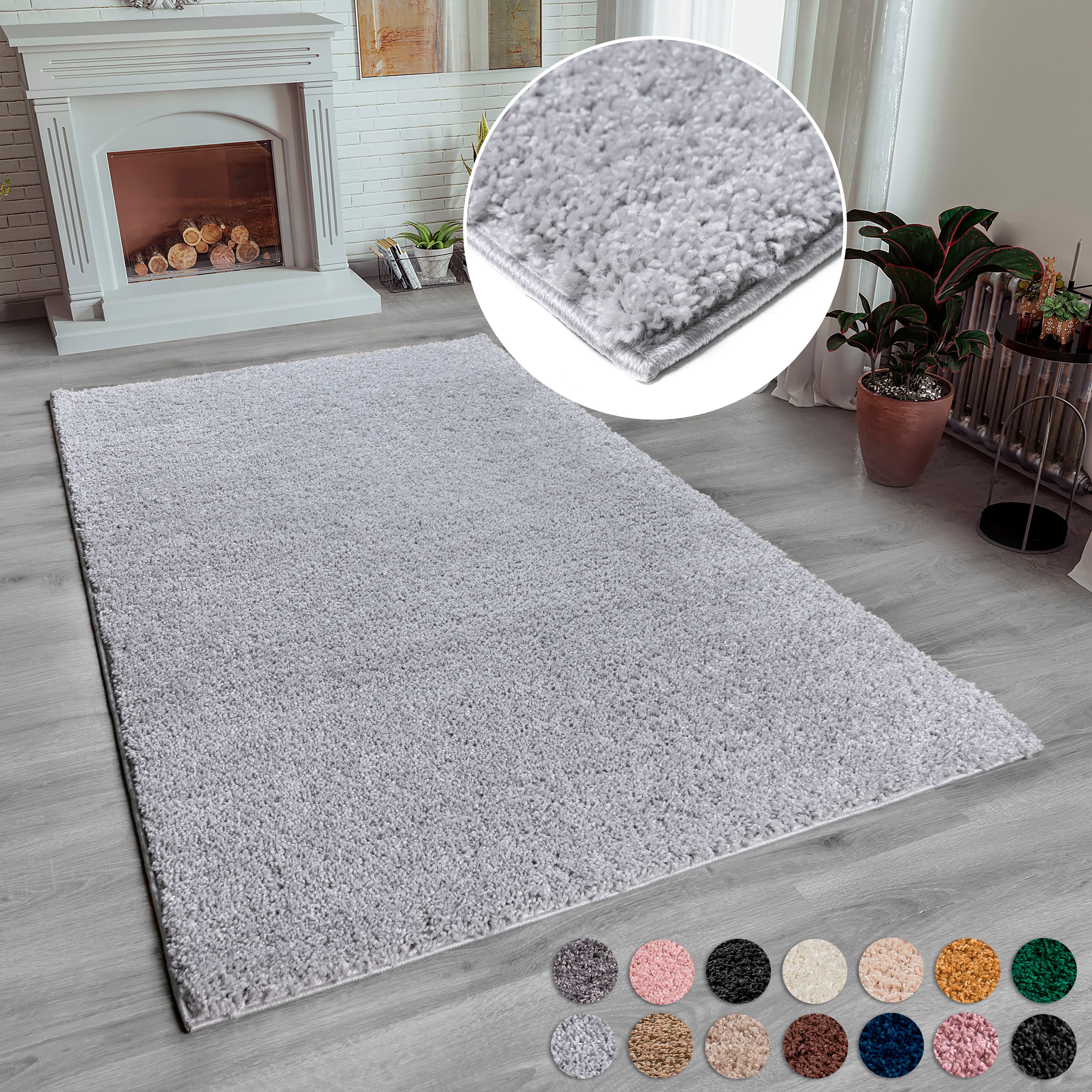 my home Hochflor-Teppich Shaggy 30, rechteckig, günstig online kaufen