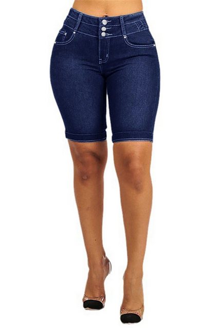 CHENIN Jeansshorts Damen-jeansshorts, geknöpfte hosen, schmale, mittellange günstig online kaufen