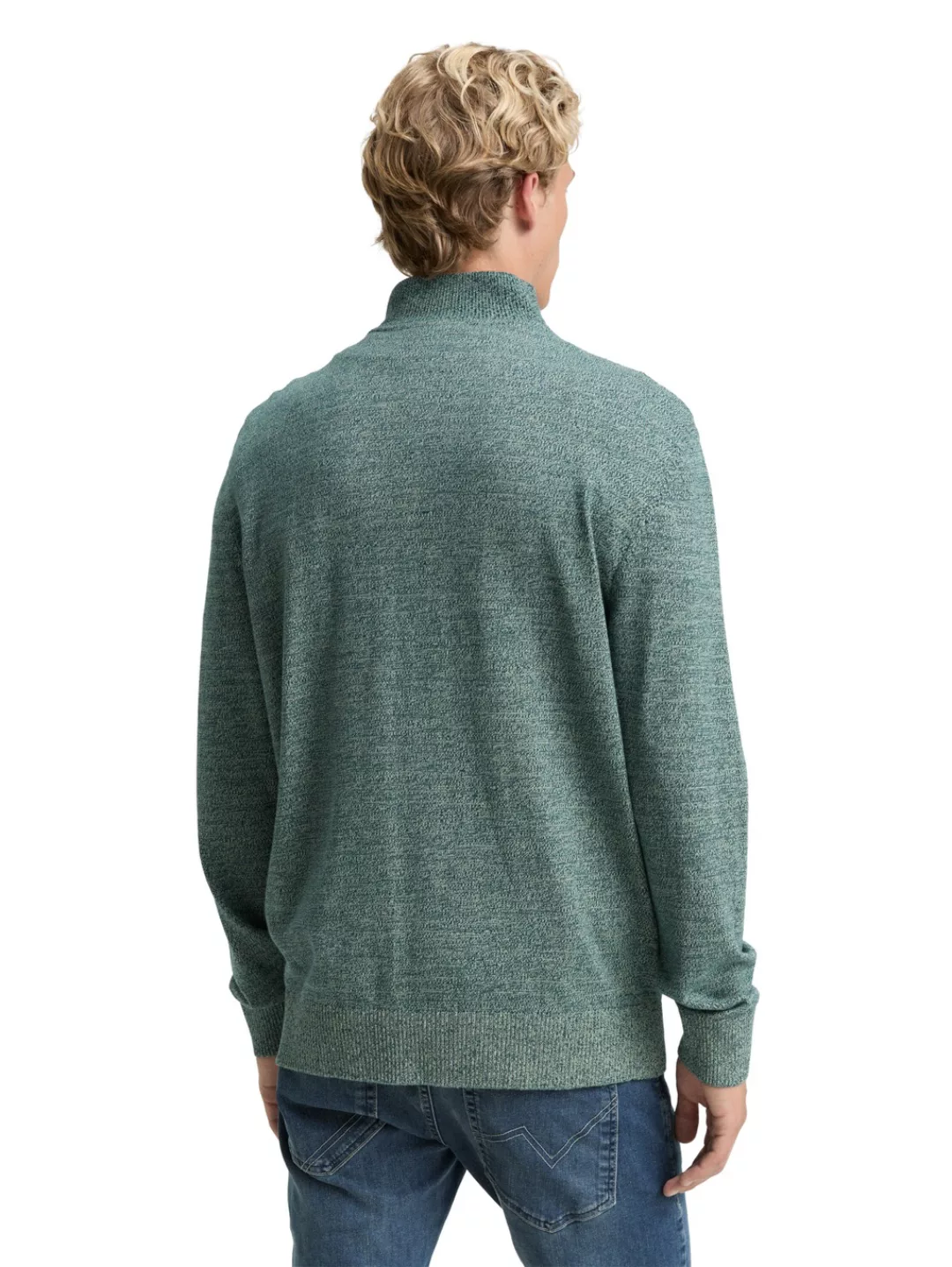 TOM TAILOR Denim Troyer, mit Rippbündchen günstig online kaufen