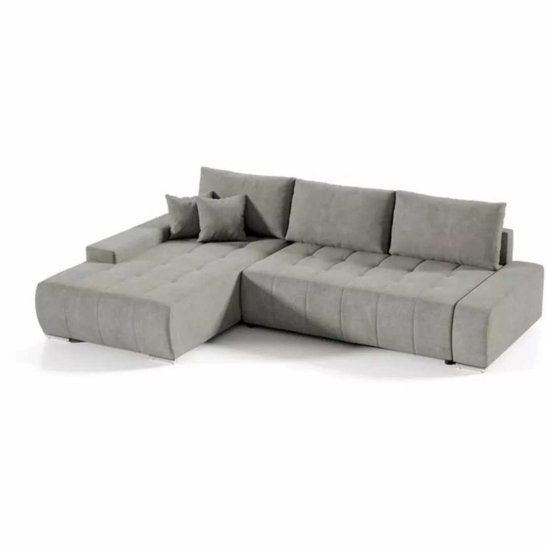 Beautysofa Ecksofa DRACO mit Schlaffunktion, mit Bettkasten, Ecke mit Einfü günstig online kaufen