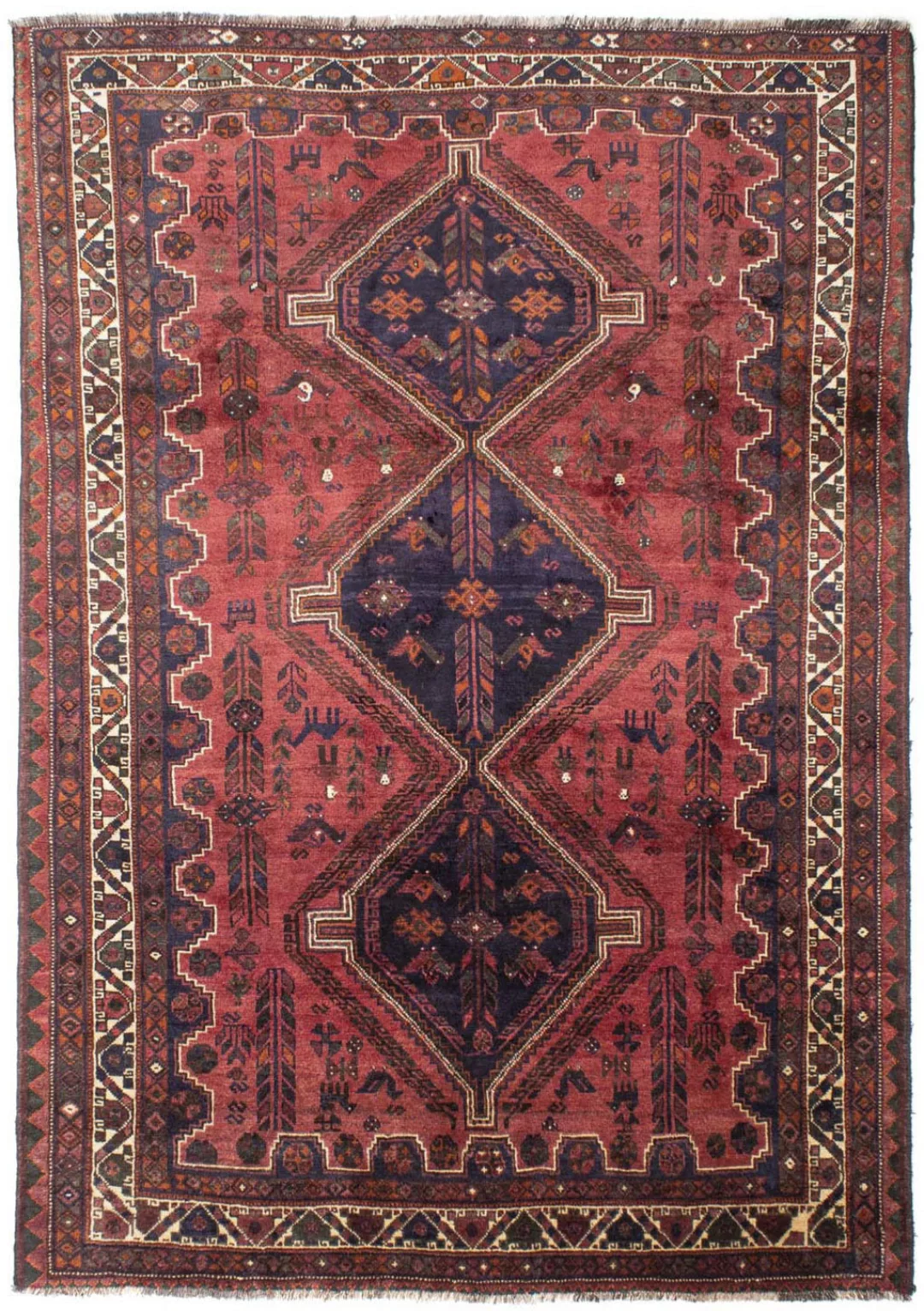 morgenland Wollteppich »Shiraz Medaillon Rosso 287 x 201 cm«, rechteckig, U günstig online kaufen