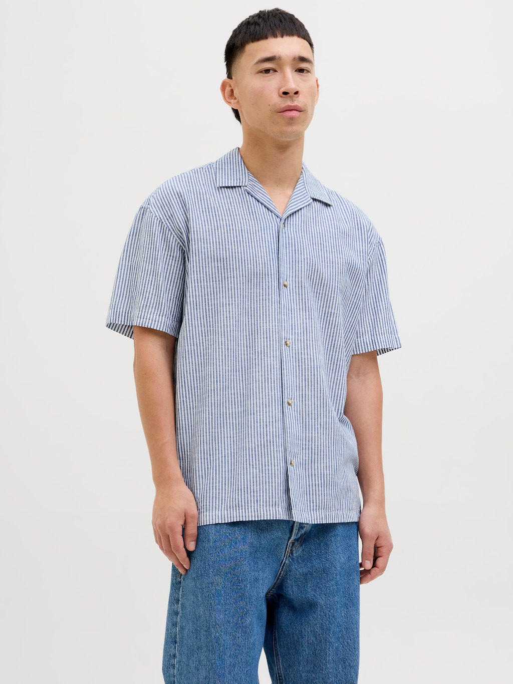 Jack & Jones Kurzarmhemd "JJESUMMER RESORT SHIRT SS SN", mit Resort Kragen günstig online kaufen