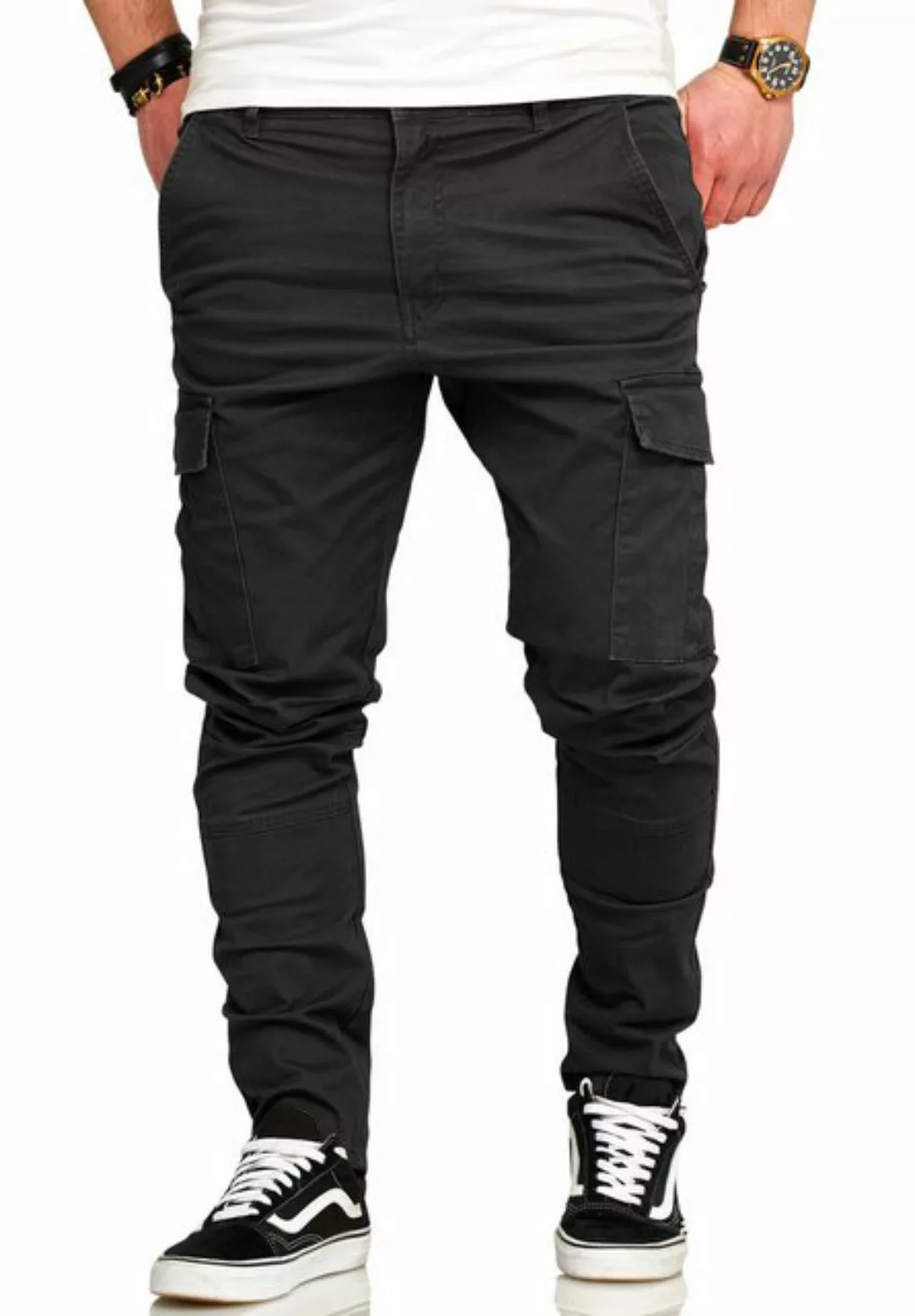 behype Cargohose BHTROJAN Herren Chino Jeans Hose Cargojeans Stoffhose Frei günstig online kaufen