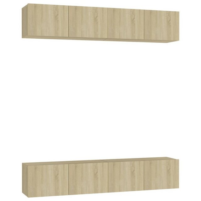 furnicato TV-Schrank TV-Schränke 4 Stk. Sonoma-Eiche 80x30x30 cm Holzwerkst günstig online kaufen